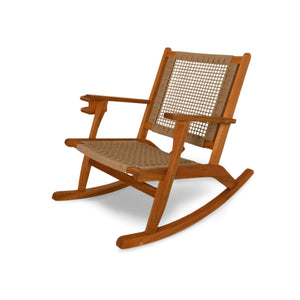 Vega Outdoor Rocking Chair with Beverage Holder