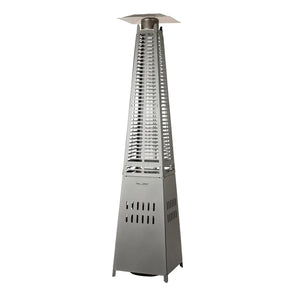 Modern Pyramid Flame Patio Heater, Black