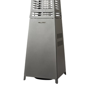 Modern Pyramid Flame Patio Heater, Black