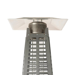 Modern Pyramid Flame Patio Heater, Black