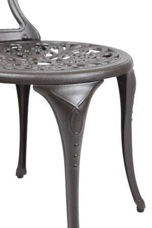 Faustina Antique Bronze 3pc Bistro Set
