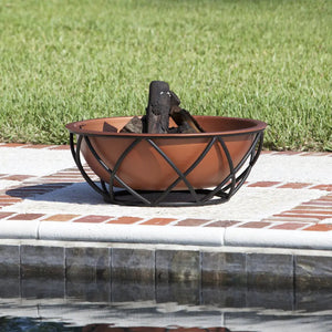 Barzelonia Round Copper Look Fire Pit