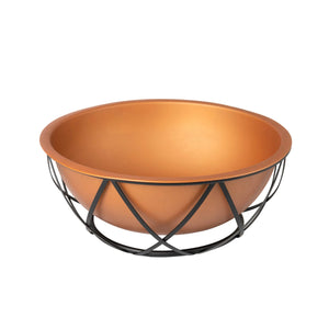 Barzelonia Round Copper Look Fire Pit