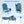 Beach Chairs Set of 2 Portable Folding Backpack Recliners with 5-Position Backrest and Padded Headrest