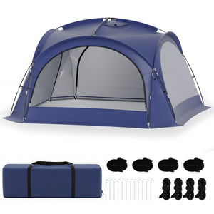 Large Beach Tent for 12-15 People with Removable Sidewalls