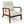 Modern Accent Chair with Rubber Wood Frame and Lumbar Pillow