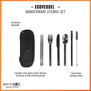 EcoVessel's Wanderware Reusable Stainless Steel Set