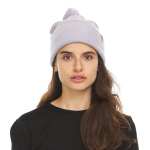Midweight Merino Wool Knit Pom Beanie | 100% Merino Wool