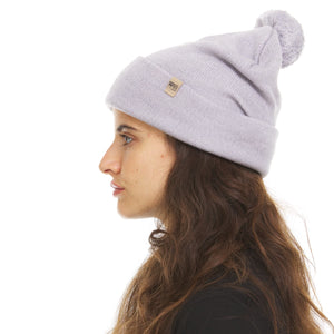 Midweight Merino Wool Knit Pom Beanie | 100% Merino Wool