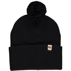 Midweight Merino Wool Knit Pom Beanie | 100% Merino Wool