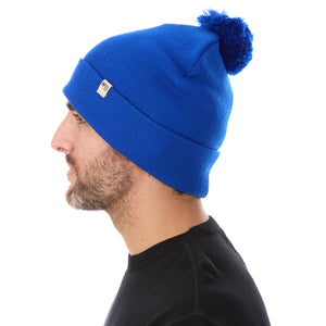 Midweight Merino Wool Knit Pom Beanie | 100% Merino Wool