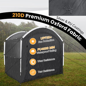 Bike Storage Shed Tent with PU4000MM Waterproof 210D Oxford Fabric for 5 Bikes