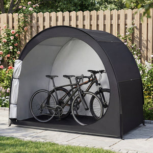 Bike Storage Tent Portable Bicycle Shed with Waterproof PU Coated Oxford Fabric