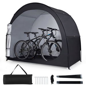 Bike Storage Tent Portable Bicycle Shed with Waterproof PU Coated Oxford Fabric