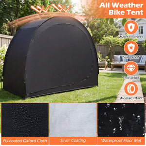 Bike Storage Tent Portable Bicycle Shed with Waterproof PU Coated Oxford Fabric
