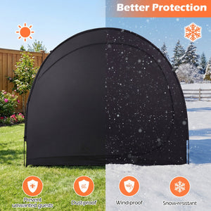 Bike Storage Tent Portable Bicycle Shed with Waterproof PU Coated Oxford Fabric