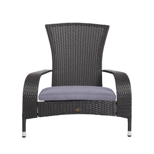 Black Coconino Wicker Chair