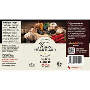 Black Garlic Arbol Hot Sauce