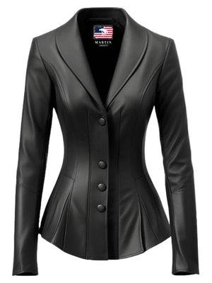 Black Rebel Women’s Black Leather Jacket Blazer