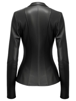 Black Rebel Women’s Black Leather Jacket Blazer