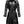 Black Stylish Leather Hooded Coat