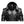Black Stylish Leather Hooded Coat