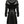Black Stylish Leather Hooded Coat