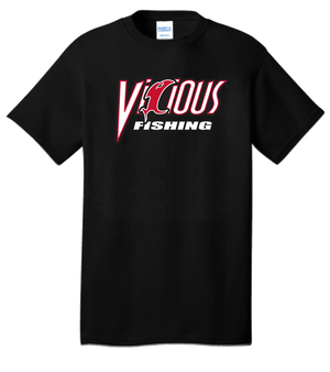 Vicious Fishing Logo Tee - Classic Black