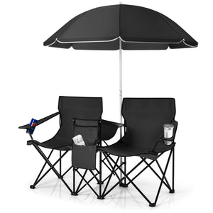 Portable Folding Picnic Double Chair