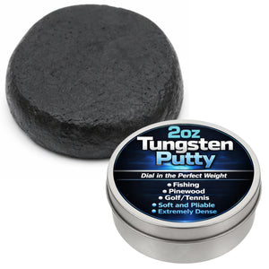Reaction Tackle Tungsten Putty 60g/2.1oz - Fishing, Pinewood Derby, Golf, Tennis
