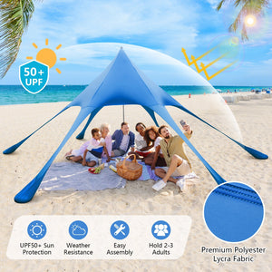 20 x 20 Feet Beach Canopy Tent with UPF50+ Sun Protection and Shovel