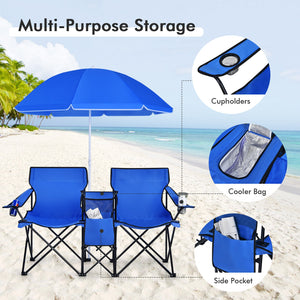 Portable Folding Picnic Double Chair