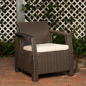 Bondi Deluxe Outdoor Wicker Armchair Replacement Cushion