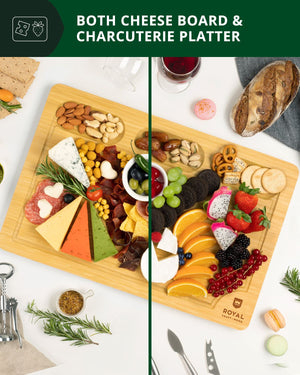 Cutting Board with Compartments, 18” x 12”