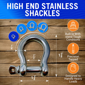 Stainless Steel Bow Shackles