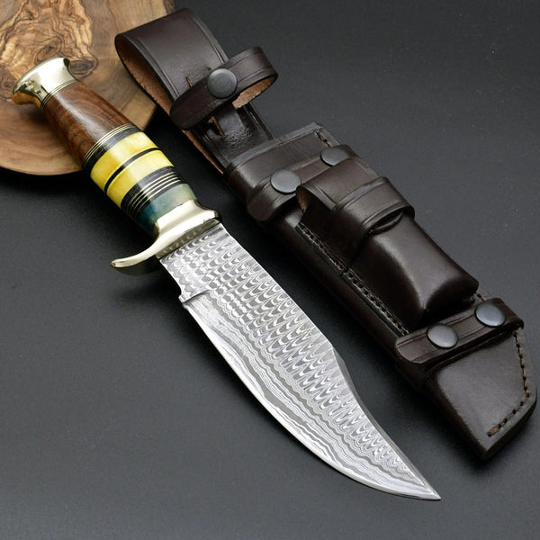 Skywalker Bowie Knife with Bone & Wood Composite Handle