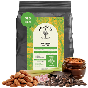 Kochere Coffee Brazilian Santos Medium Roast - Smooth, Elegant, Cocoa Notes