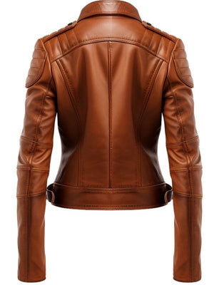Brown Leather Jacket for Women – Designer Leather Jacket