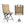 All weather Outdoor Foldable 360 Degree Swivel Chair with Iron Frame