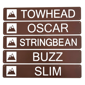 Trailhead Personalized or Custom Sign - indoor/outdoor  - 24 x 4 Inches