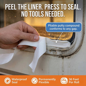 Butyl Tape RV and Boat Window Seal Sealant