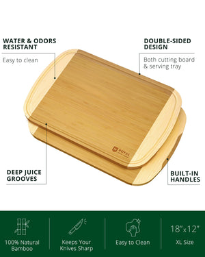 Cutting Board Two-tone XL, 18”x12”