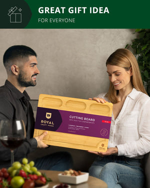 Cutting Board with Compartments, 18” x 12”