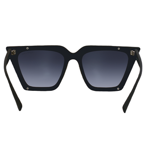 The CEO - Black Faded Black Lens Cateye Sunglasses