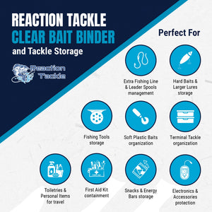 Reaction Tackle Clear Bait Binder and Tackle Storage