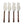CAMELLIA RATONCITO CHEESE SPREADER/KNIFE 4 PC. SET - TRAPSKI