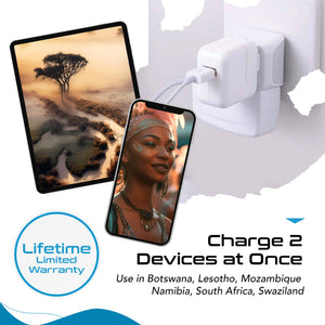 South Africa Travel Adapter - Type M - Ultra Compact (CT-10L, 3 Pack) - TRAPSKI
