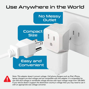 International Travel Adapter Plug Set - 11 pcs 2 in 1 Compact (CT-11PK) - TRAPSKI
