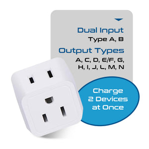 International Travel Adapter Plug Set - 11 pcs 2 in 1 Compact (CT-11PK) - TRAPSKI