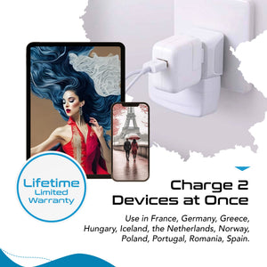 Europe (Schuko) Travel Adapter - Type E/F - Ultra Compact (CT-9, 3 Pack) - TRAPSKI